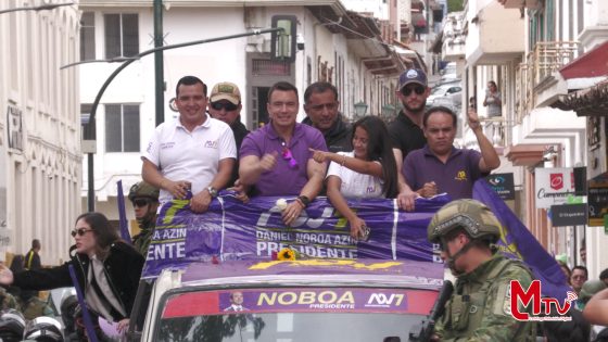 Daniel Noboa visitó la ciudad de Loja.