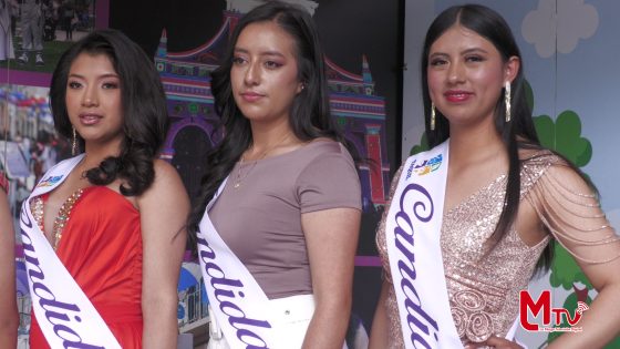 Tres candidatas buscan la corona a Reina de Taquil.